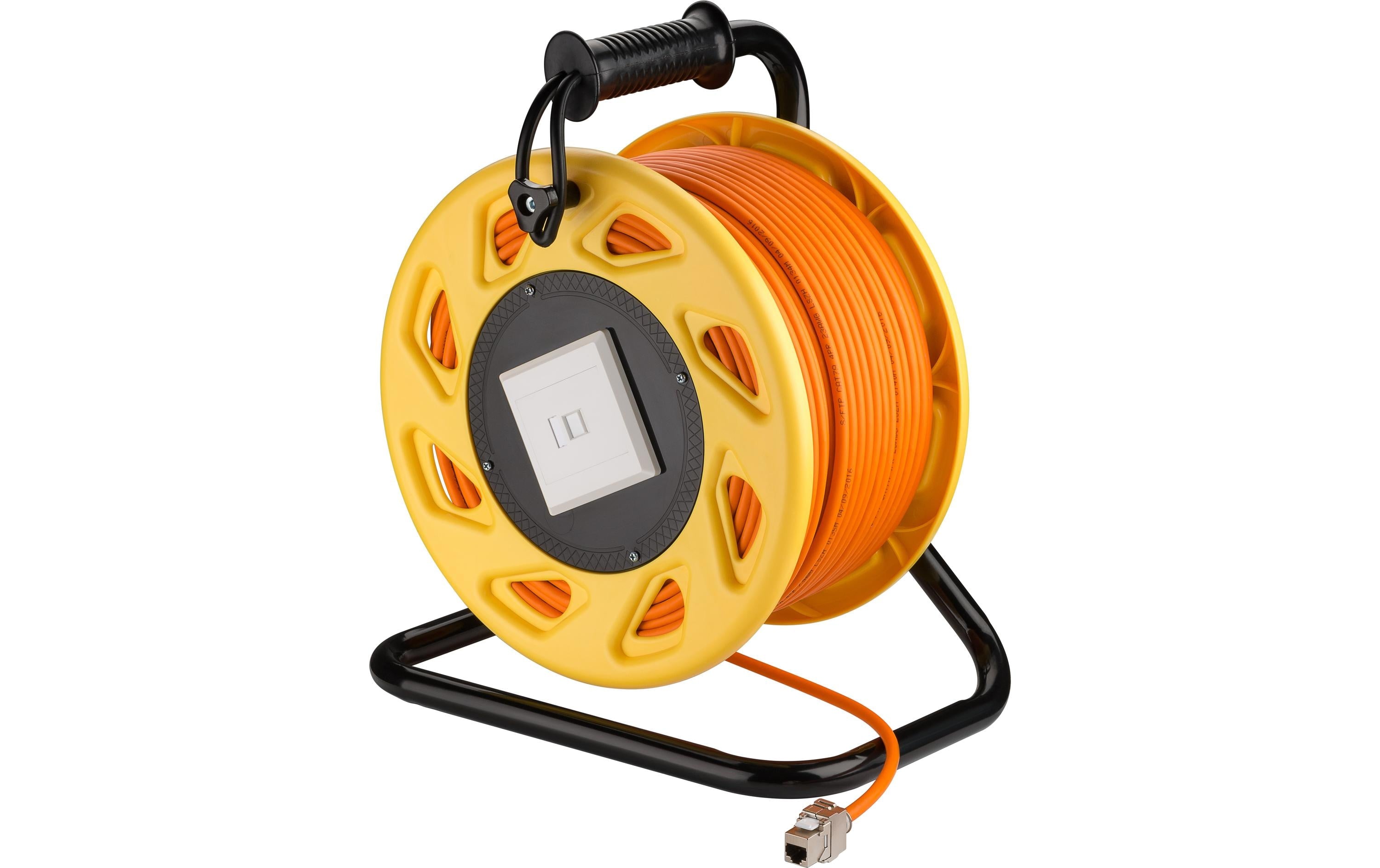 Goobay Kabelrolle Netzwerk 90m, Cat 7A S/FTP