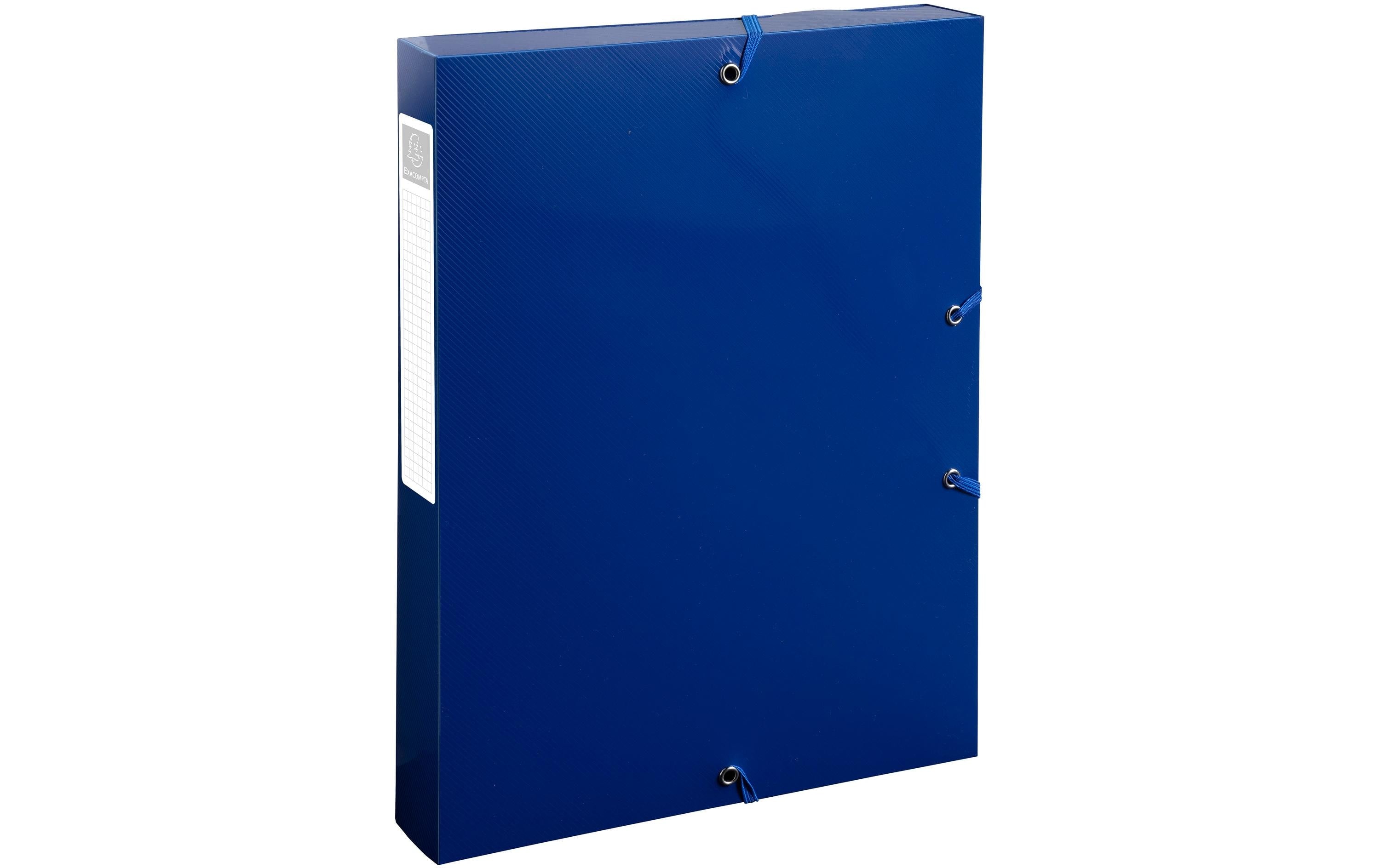 Exacompta Archivbox Bee Blue R40mm PP A4 marineblau