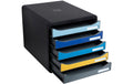 Exacompta Schubladenbox Big-Box Bee Blue 5 Schubladen