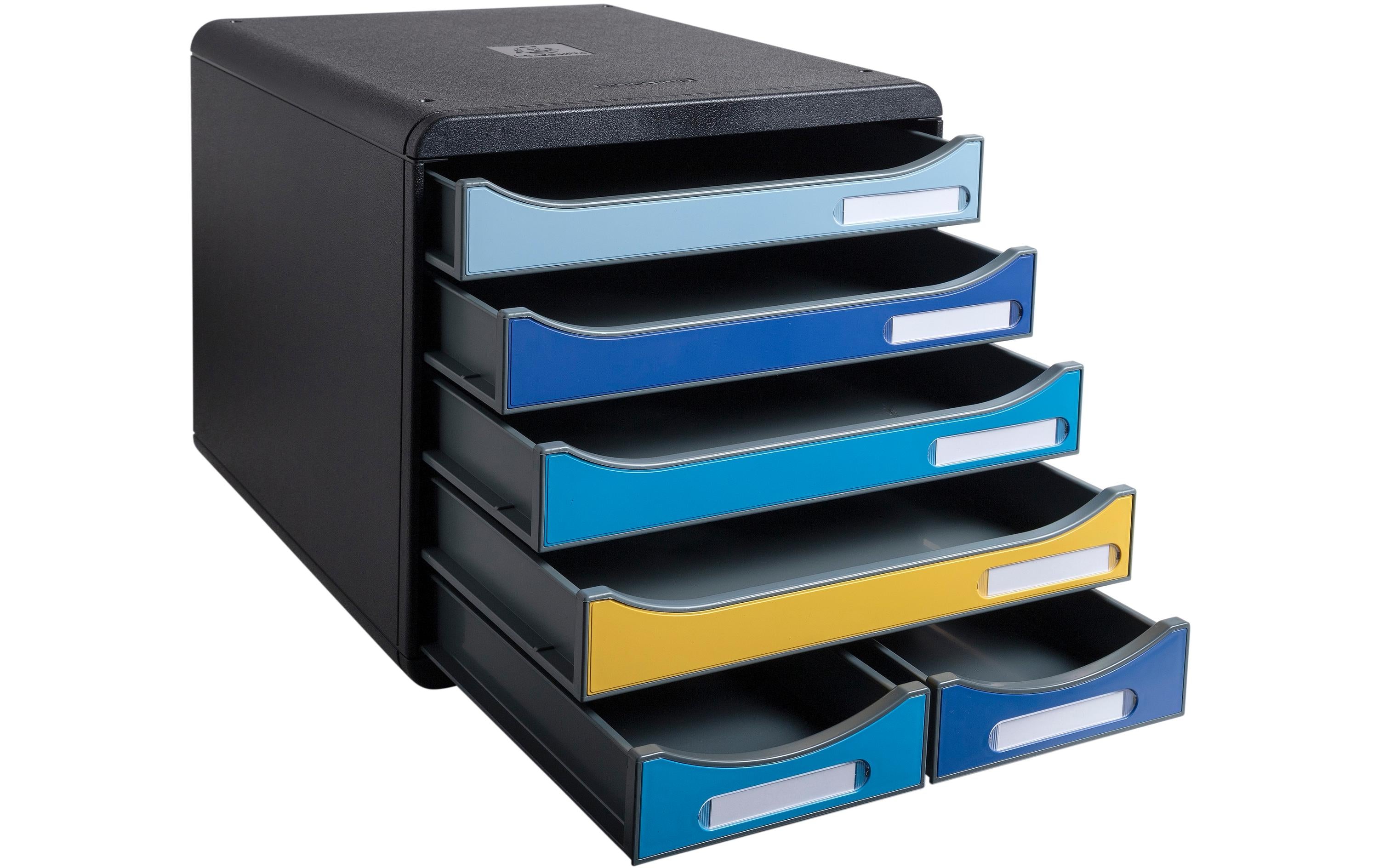 Exacompta Schubladenbox Big-Box Bee Blue 6 Schubladen