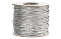 Creativ Company Elastikschnur Stärke: 1 mm, Silber, 100 m