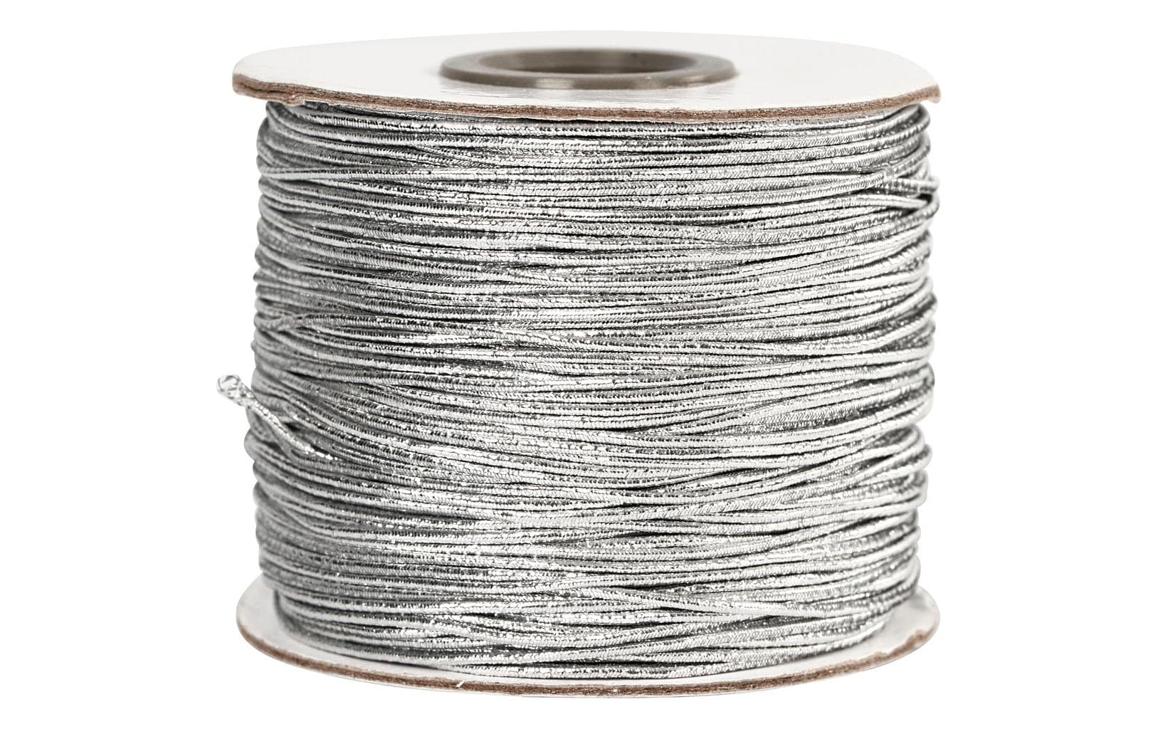 Creativ Company Elastikschnur Stärke: 1 mm, Silber, 100 m