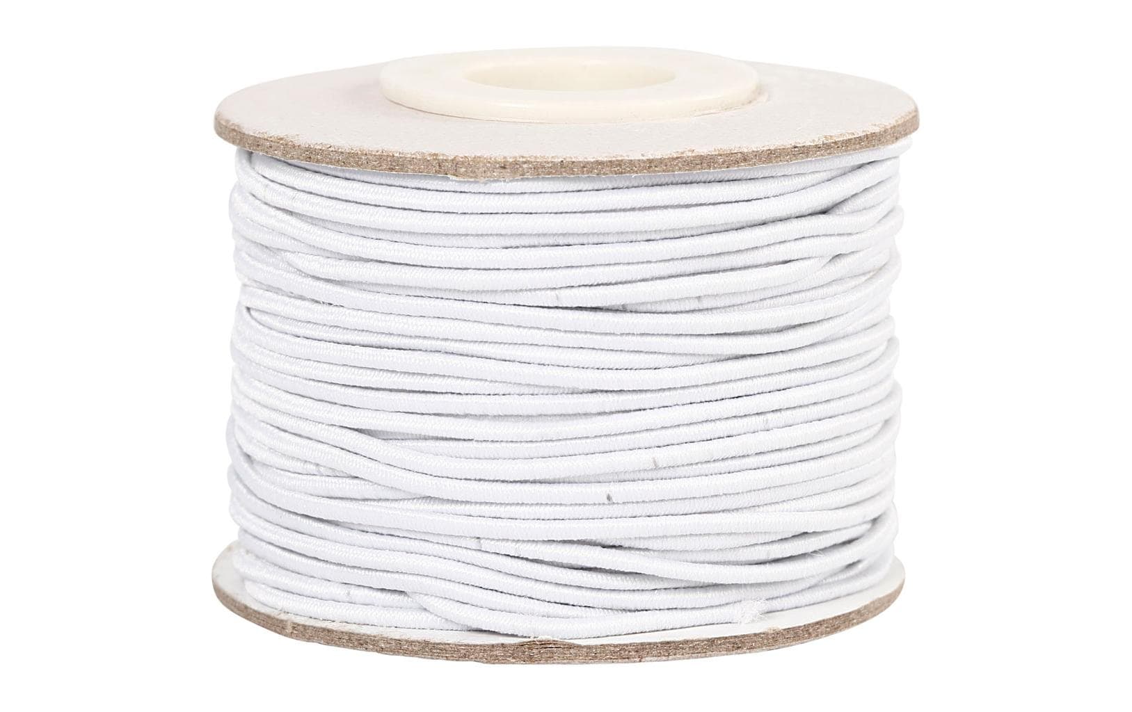Creativ Company Elastikschnur Stärke: 1 mm, Weiss, 25 m
