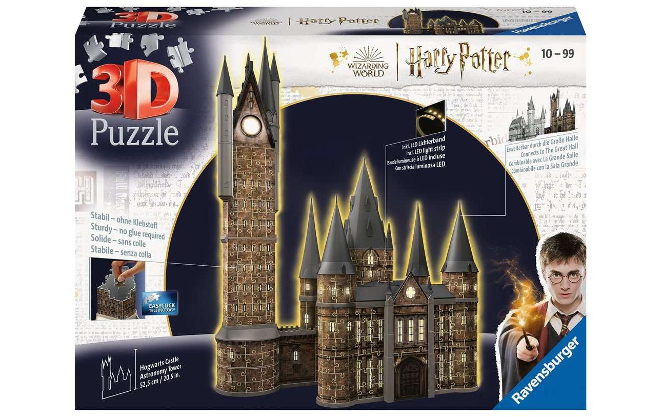 Puzzle 3D Harry P. Hogwarts Astronomieturm 540 Teile Night Edition