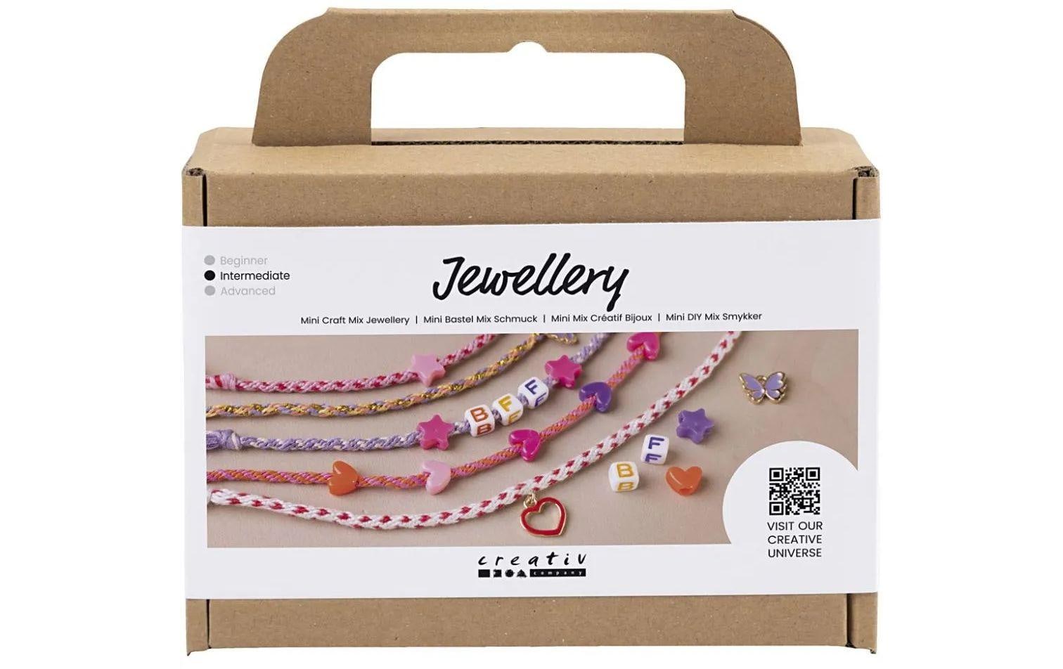 Creativ Company Mini Bastelmix Schmuck Freundschaftsarmbänder, inkl. Anleitung
