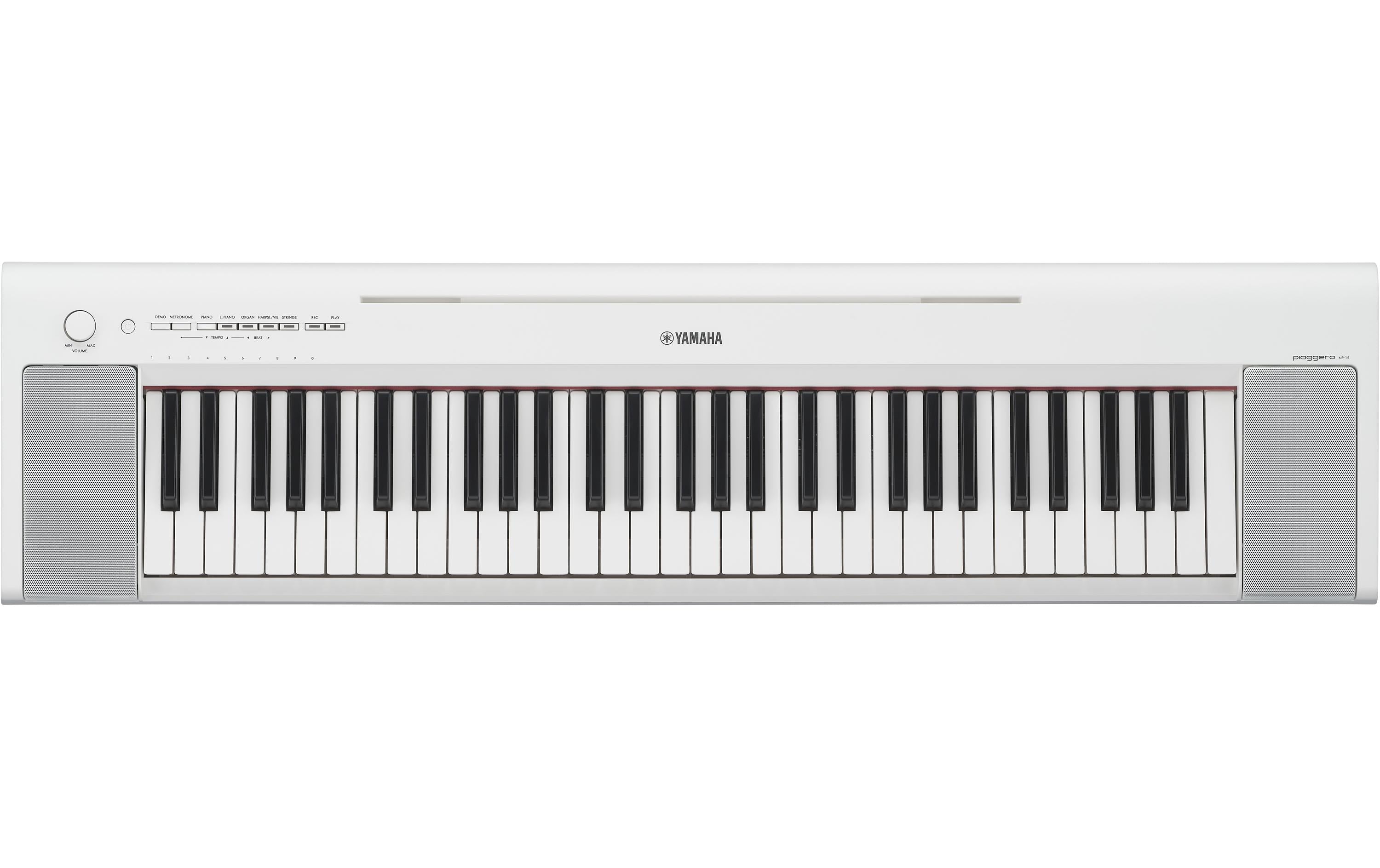 Yamaha NP-15WH Portable Keyboard, 61 Keys, weiss