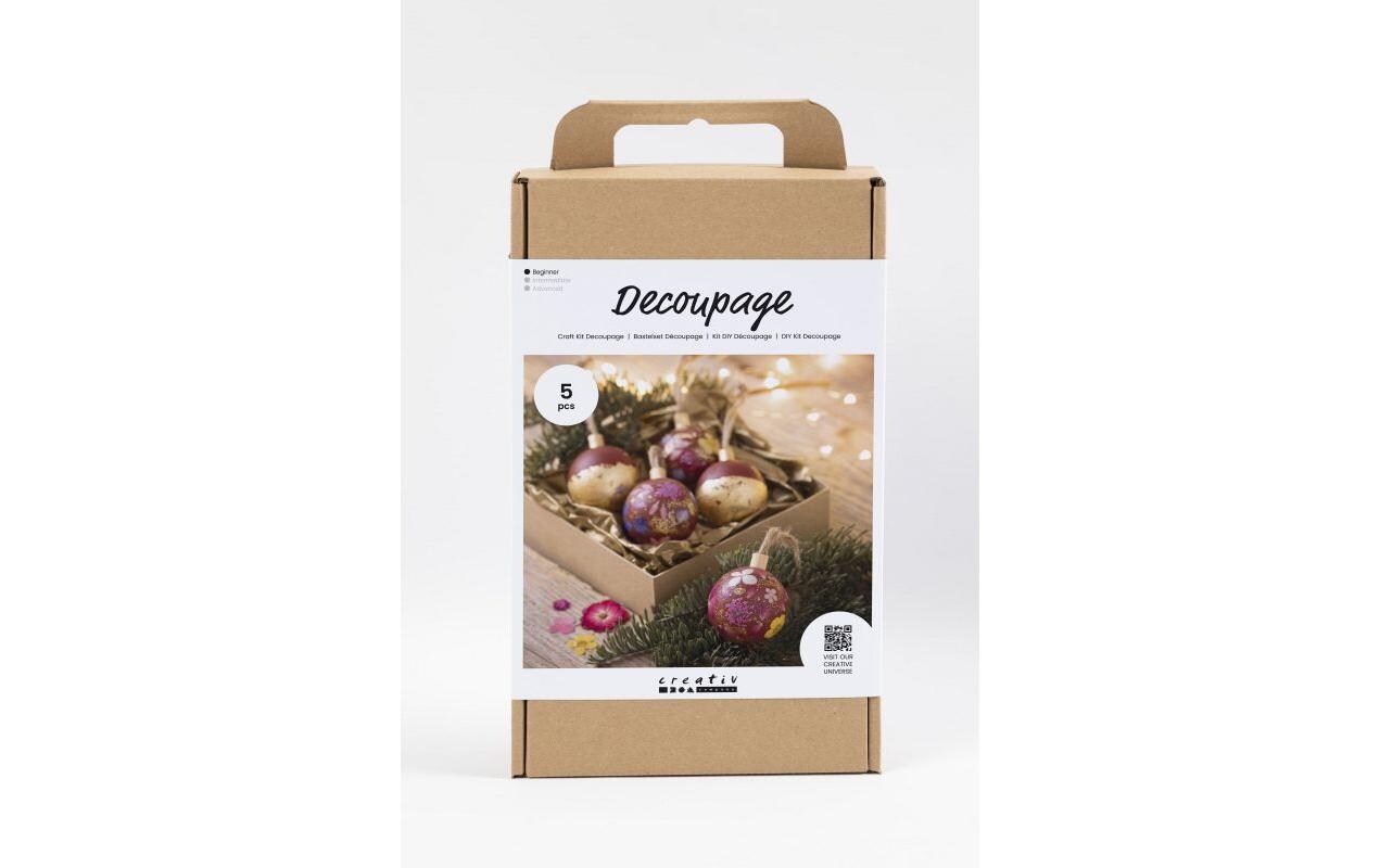 Creativ Company Bastelset Weihnachskugeln Getrocknete Blumen