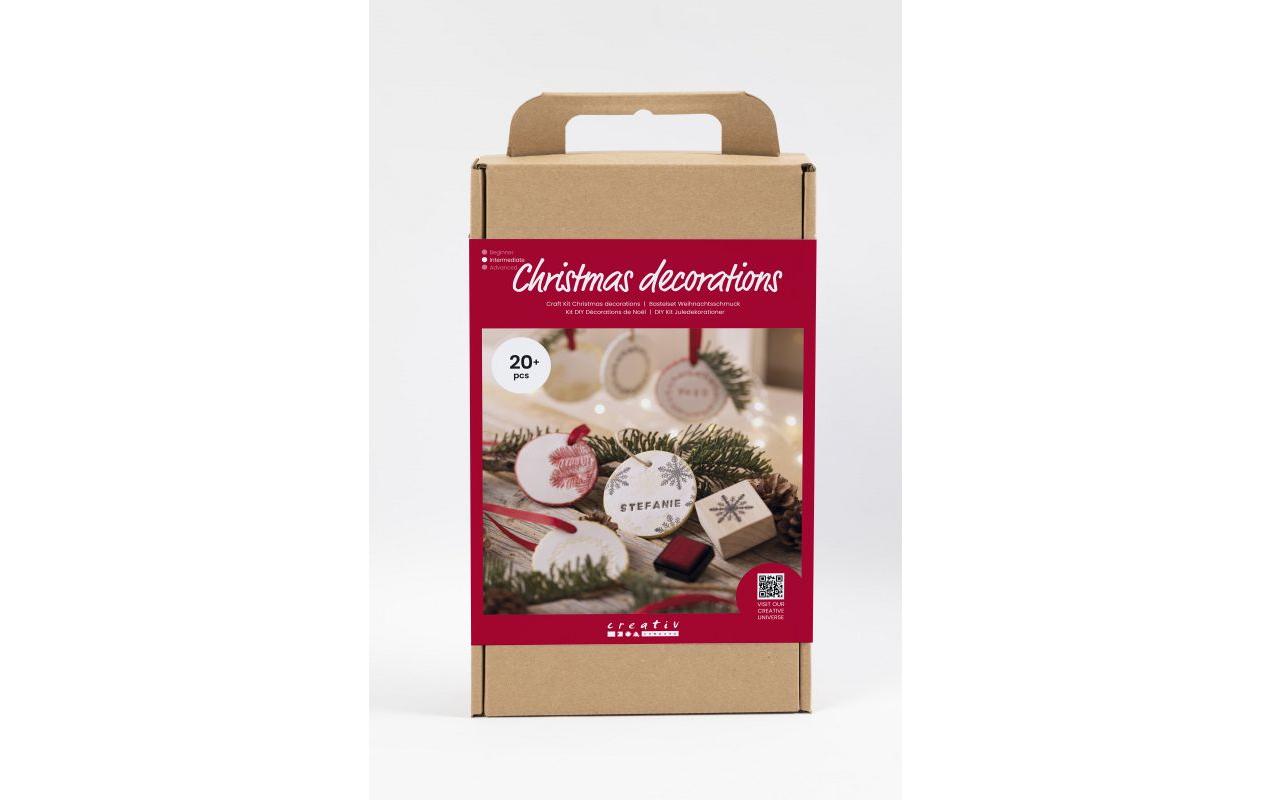 Creativ Company Bastelset Weihnachskugeln Ton