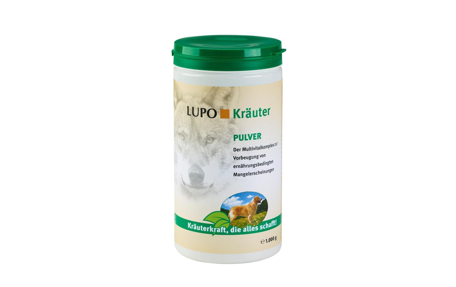 Luposan Kräuter Pulver 1000g für Hunde