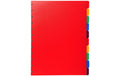Exacompta Register für Sichtbuch A4 10 Taben, Polypropylen