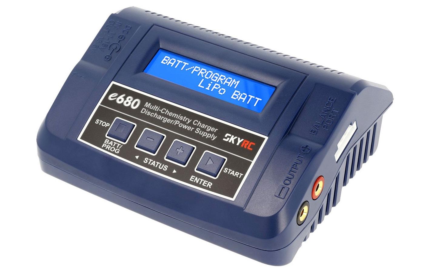 SkyRC e680 AC/DC LiPo 1-6s 10A 80W AC/DC Ladegerät