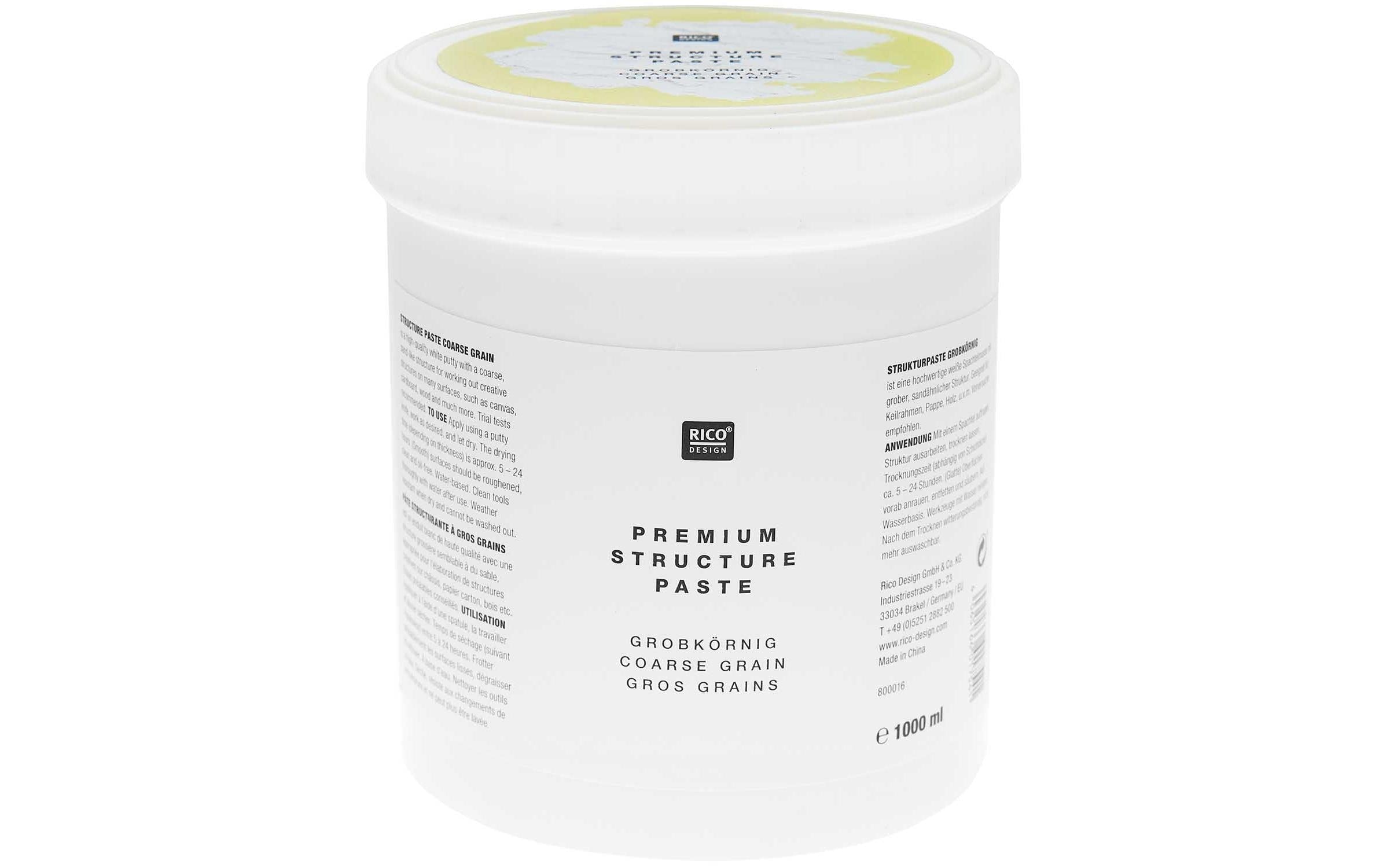 Rico ART Premium Strukturpaste grobkörnig 1000ml