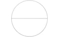Rico Metallring mit Querstrebe weiss 25 cm
