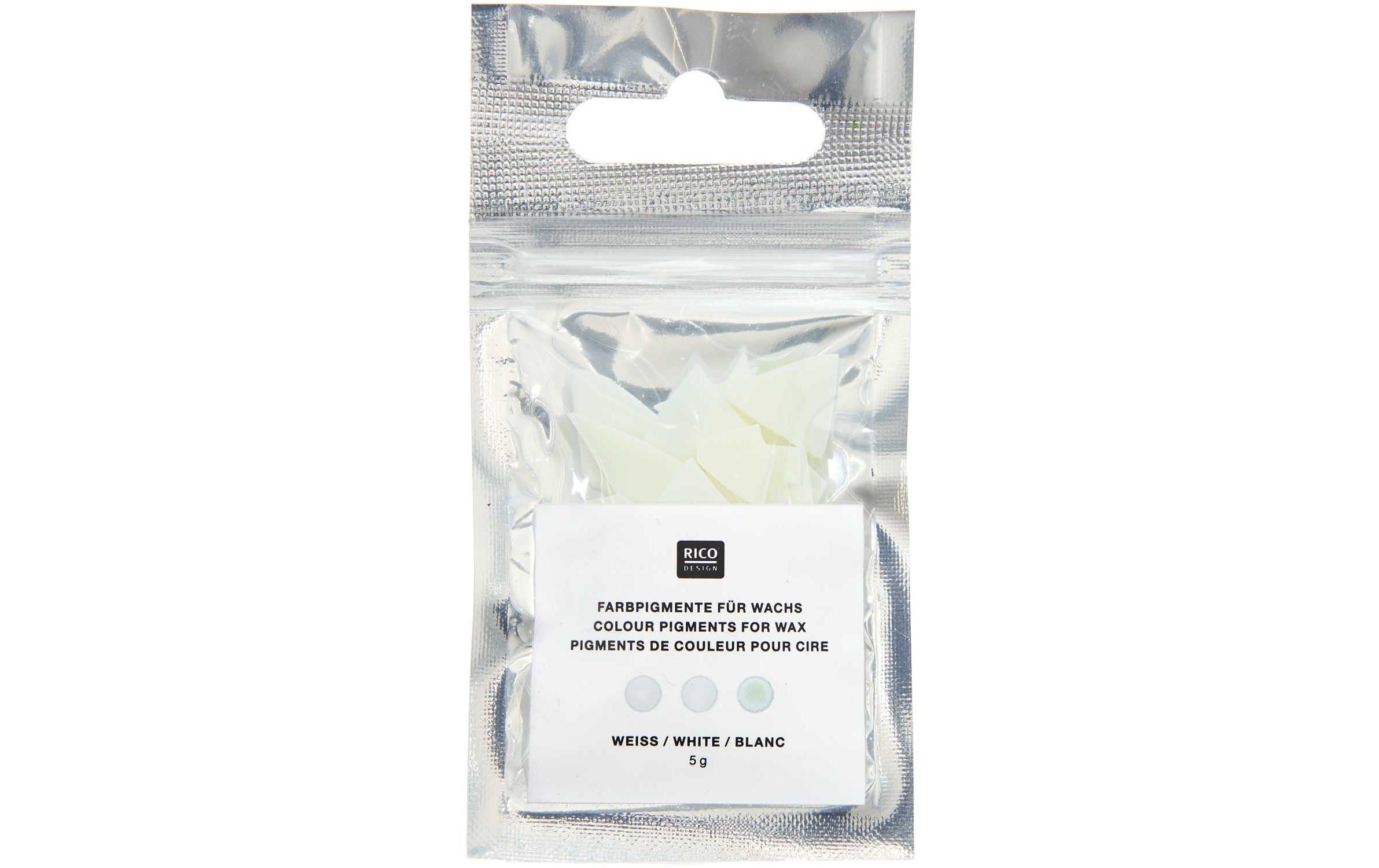 Rico Kerzenfarbe, weiss 5 g, Wachs, Farbe