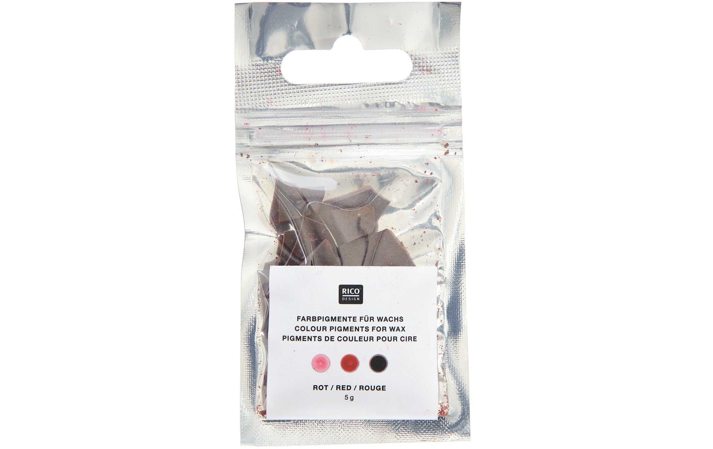 Rico Kerzenfarbe Rot 5 g, Wachs, Farbe