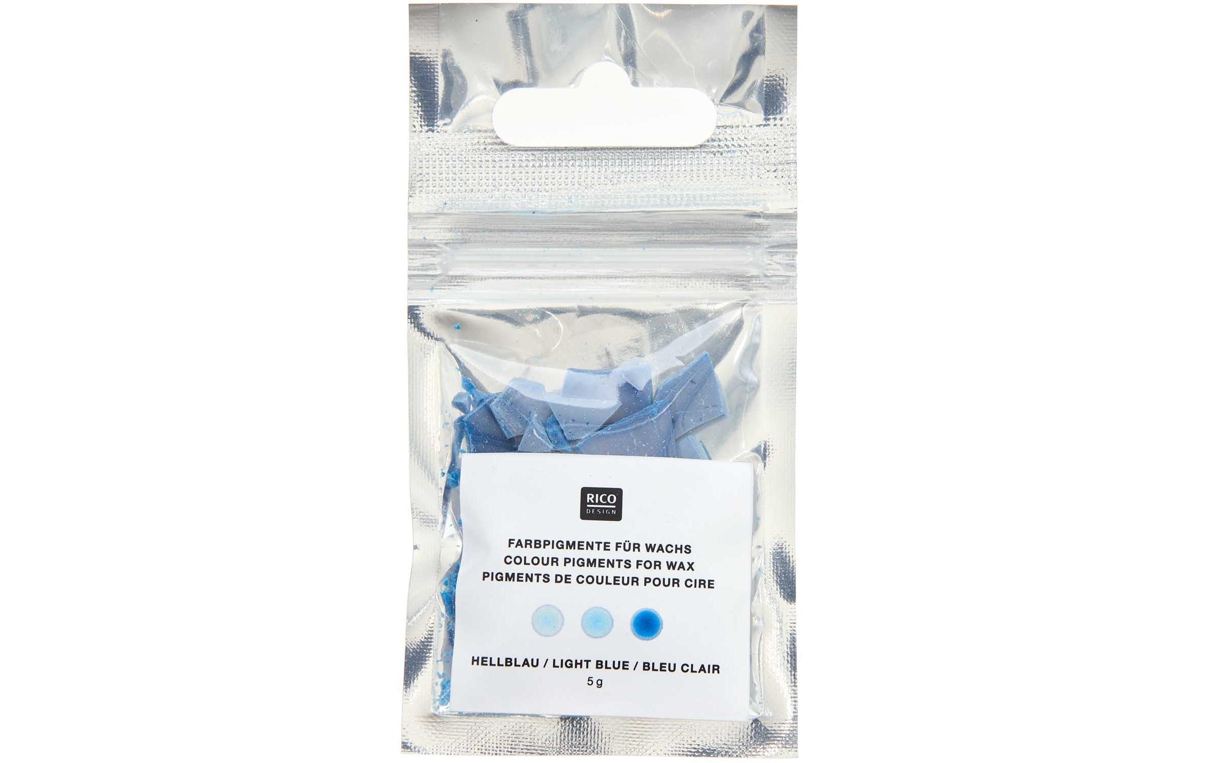 Rico Kerzenfarbe Hellblau 5 g, Wachs, Farbe