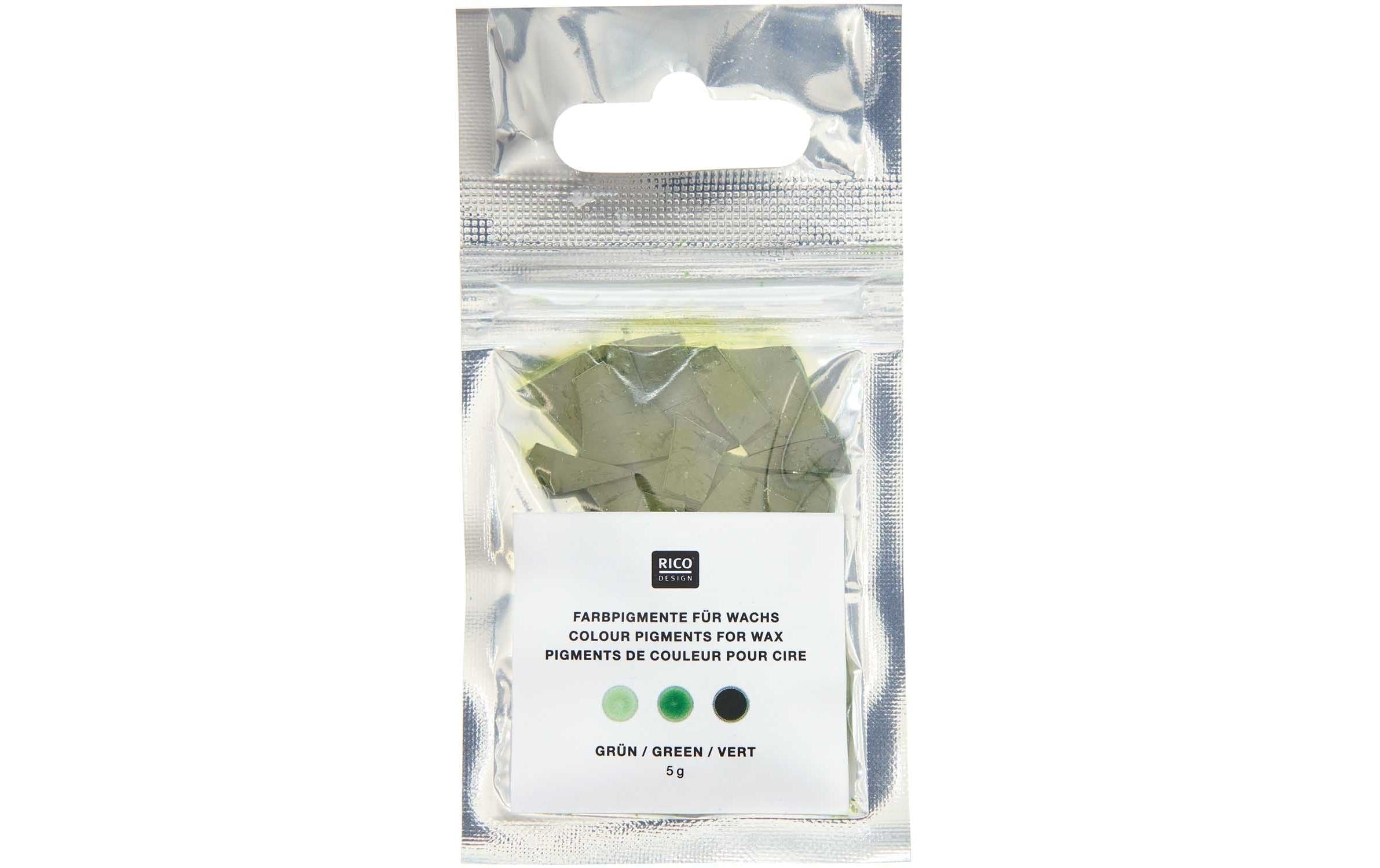 Rico Kerzenfarbe Grün 5 g, Wachs, Farbe