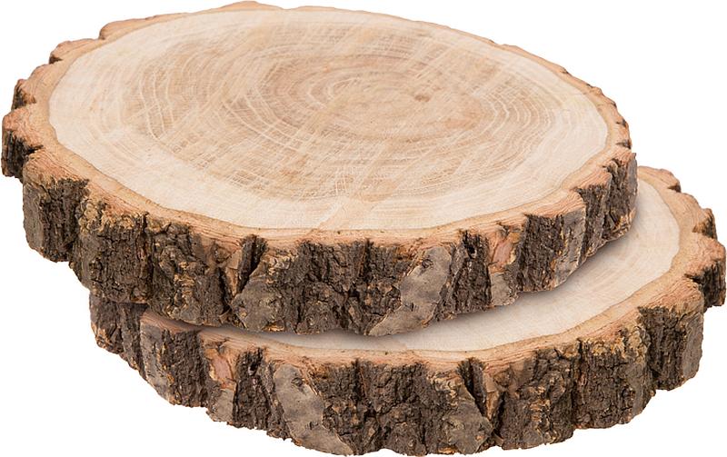 Dekomat Holzscheiben, Natur 25x3 cm (DxH)