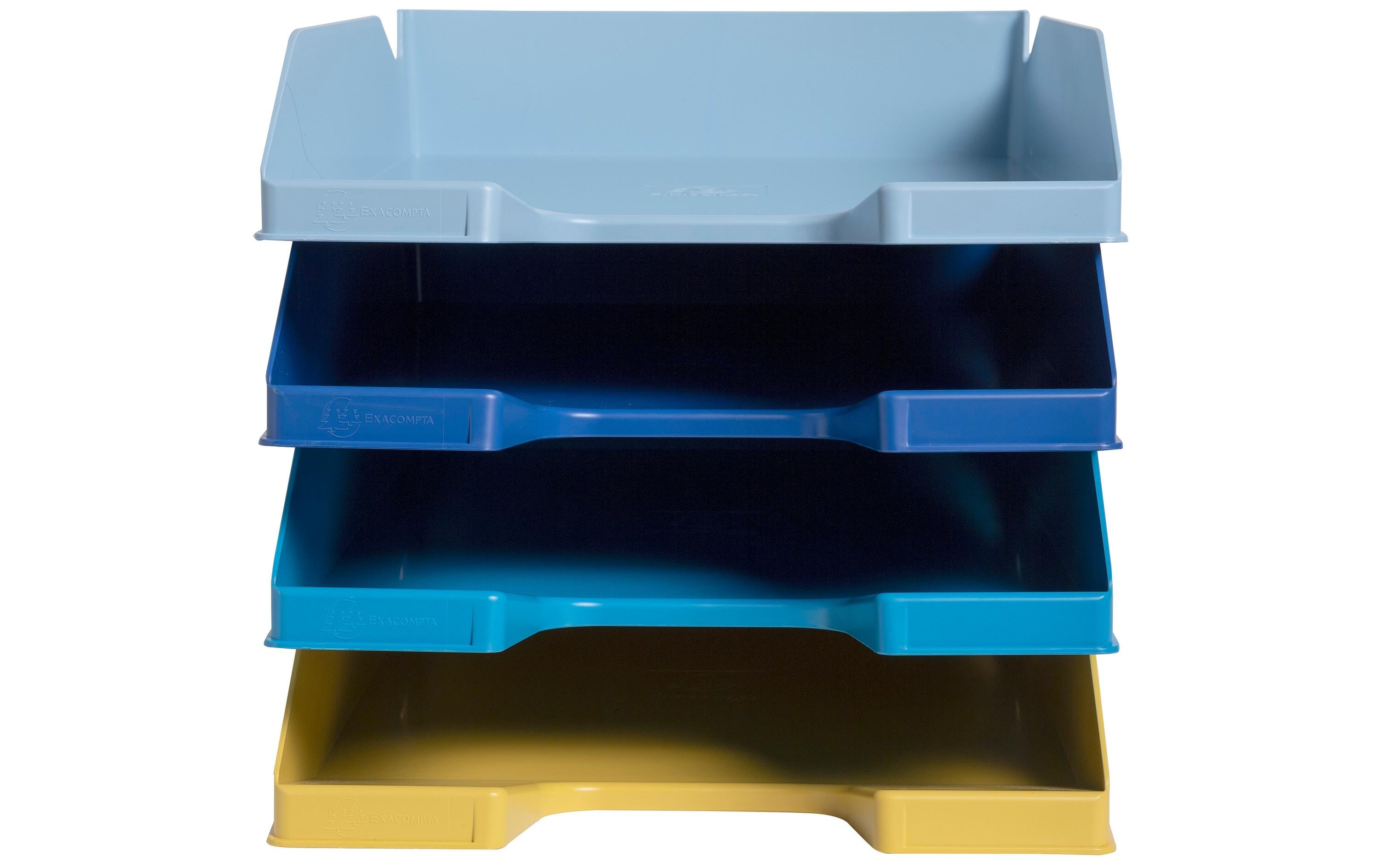 Exacompta Briefablage COMBO MIDI Bee Blue 4 Stück, Set