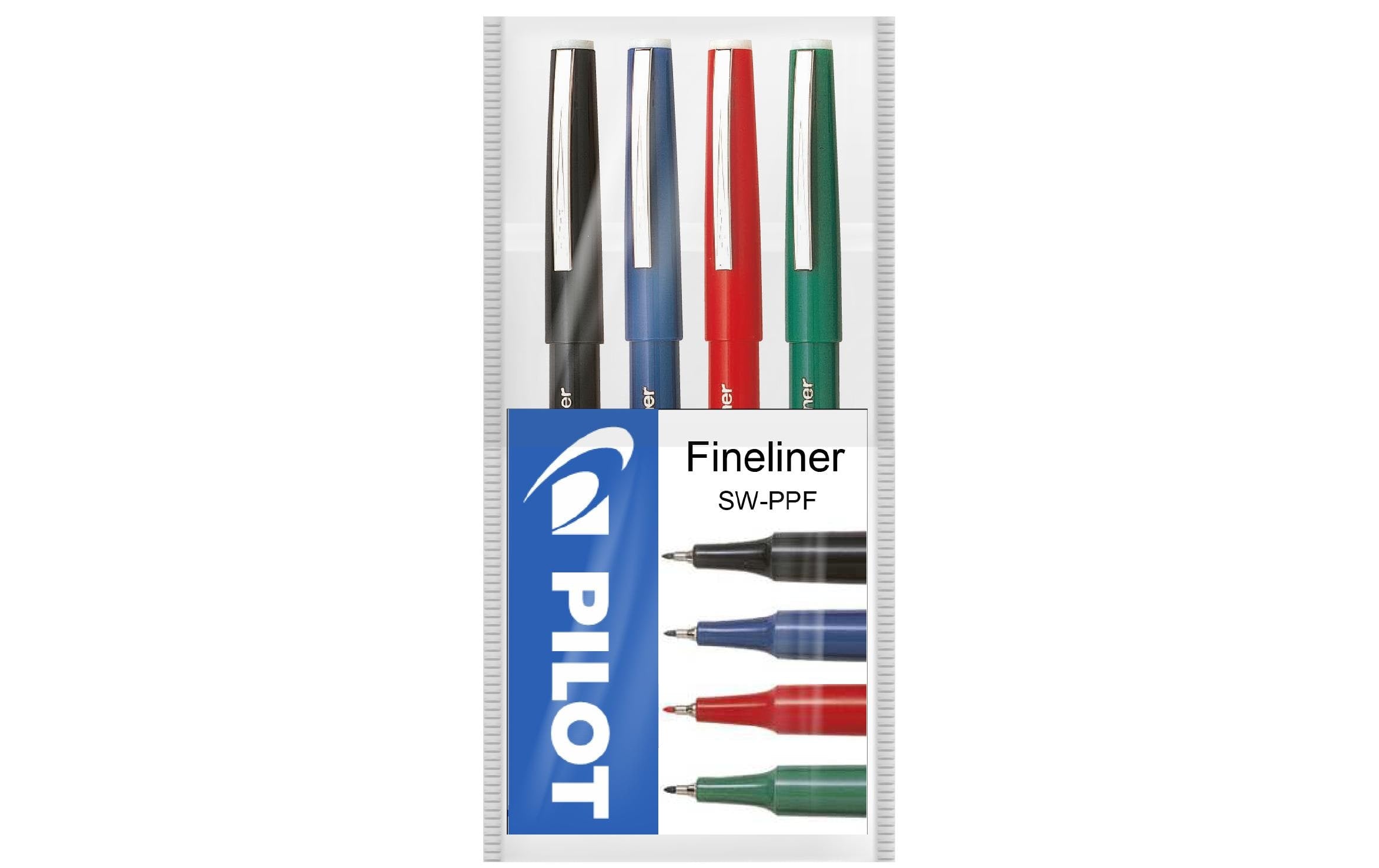 Pilot Fineliner Strichbreite 0.4mm, 4 Farben