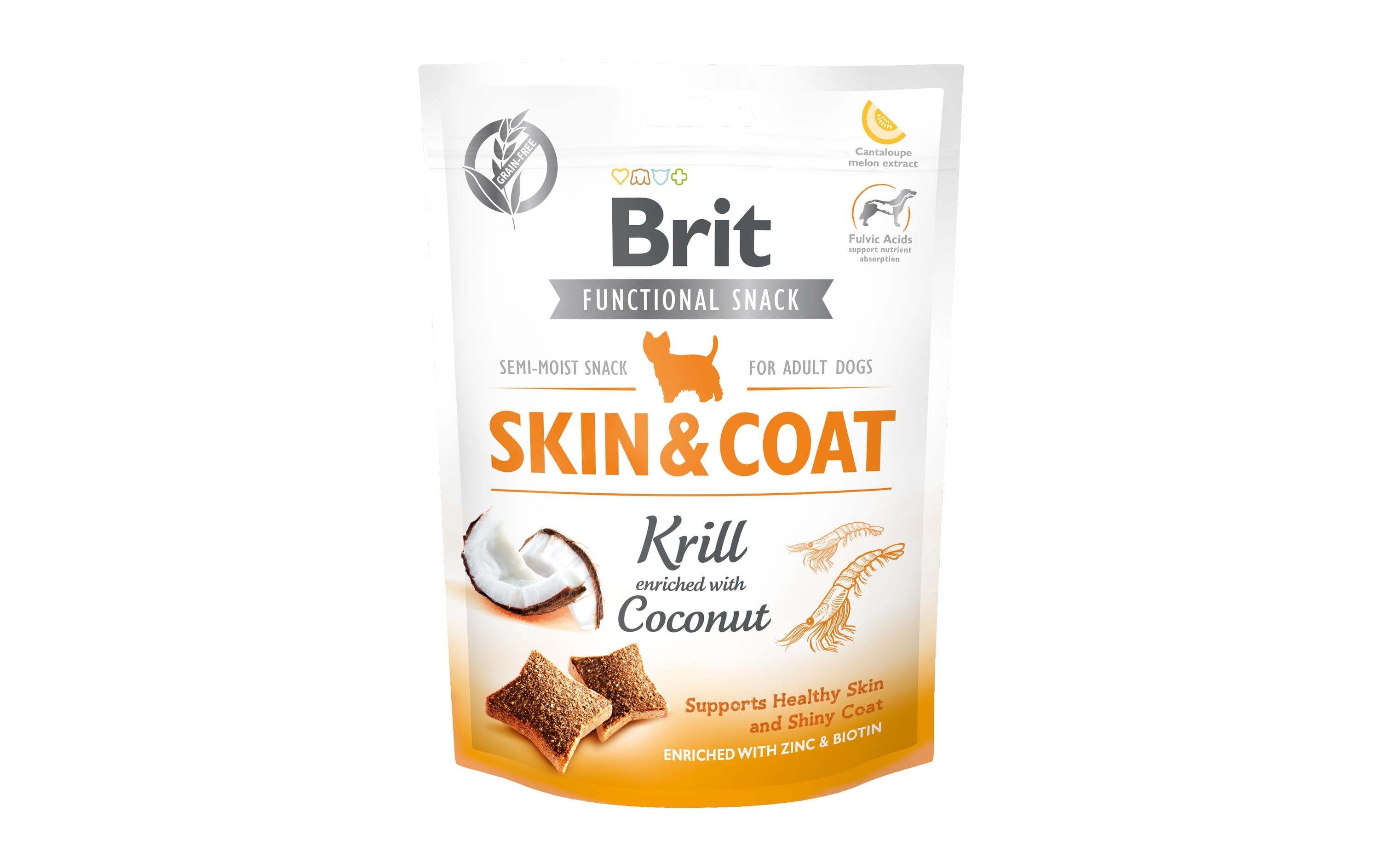 Brit Snack Dog Skin & Coat Krill 150g Functional Snack