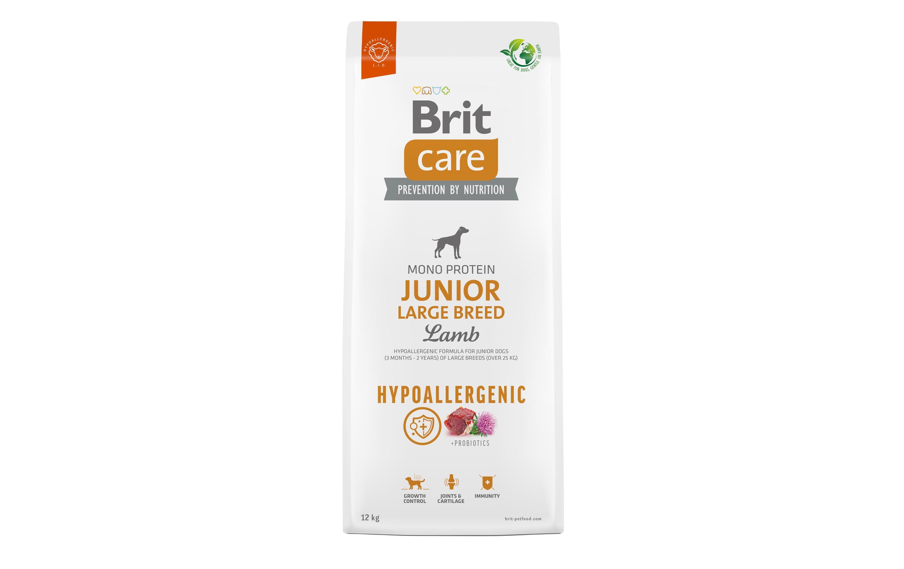 Brit Care Dog Junior LB Hypoallergenic Lamm 12kg