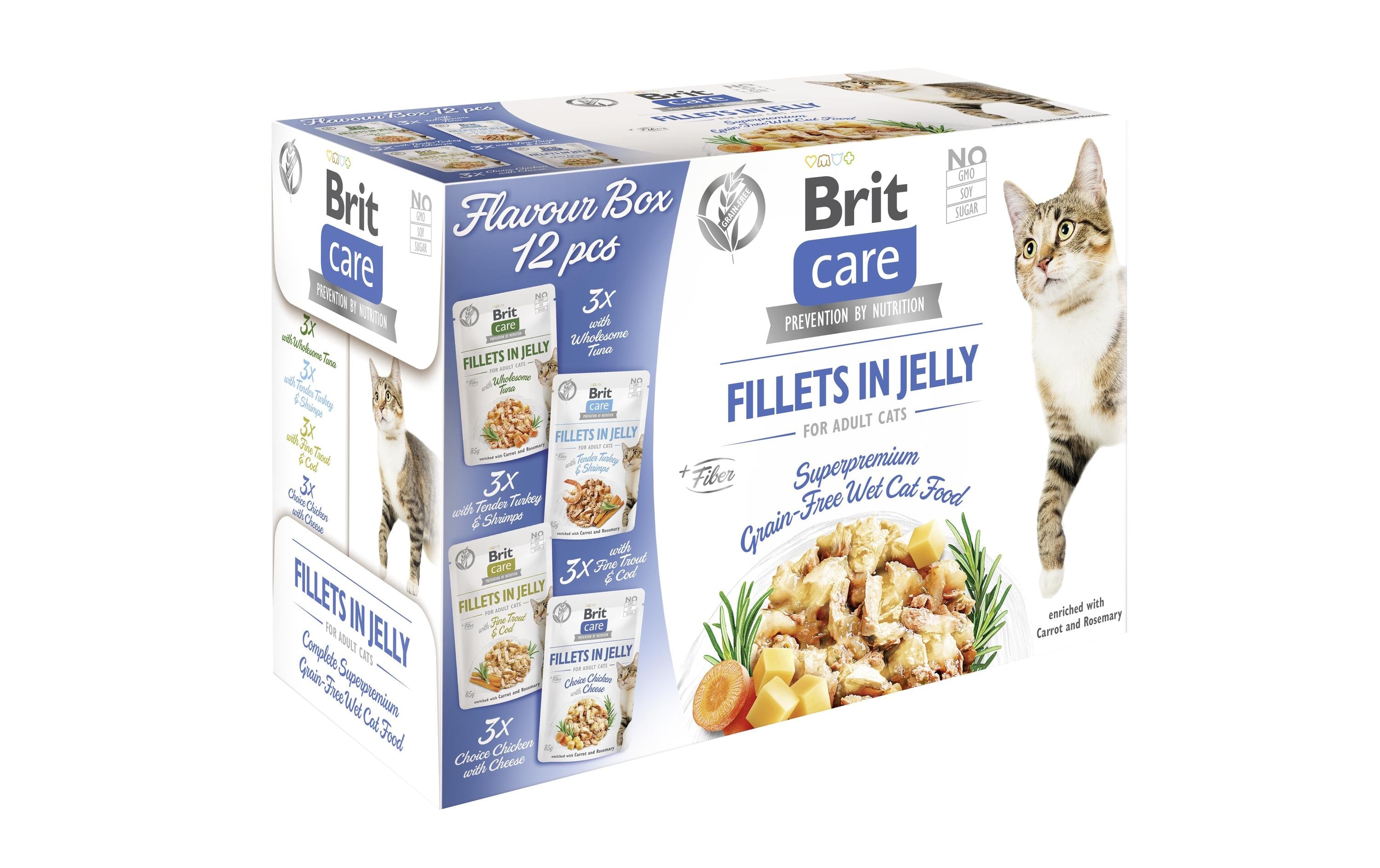 Brit Care Cat Flavour box Fillets Gelée 12x85g
