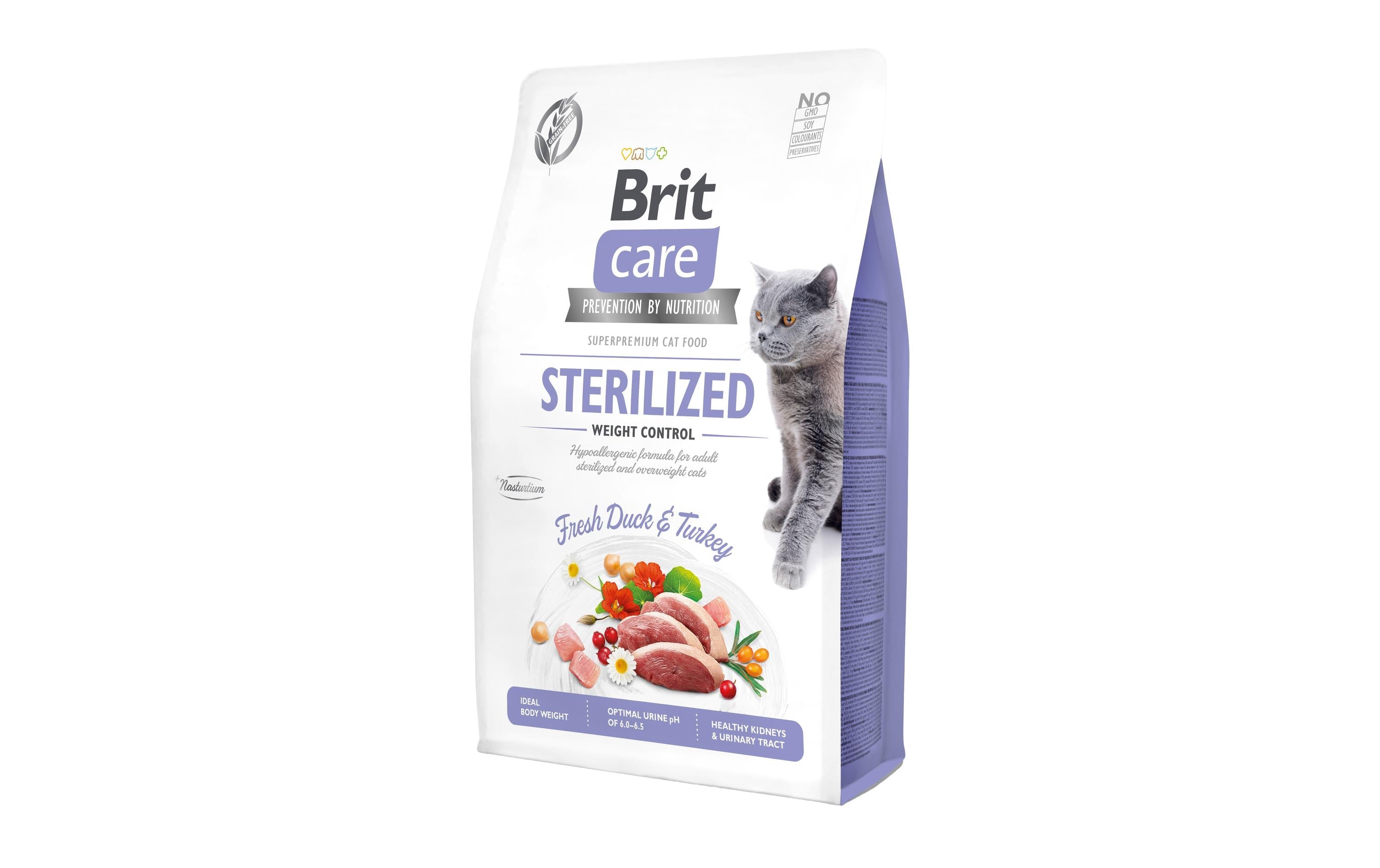 Brit Care Cat Grain-Free Sterilized 2kg Weight Control