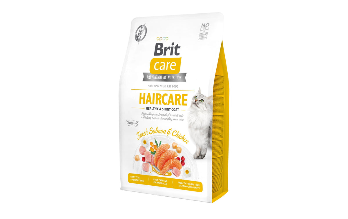 Brit Care Cat Grain-Free Haircare 2kg Healthy & Shiny Coat