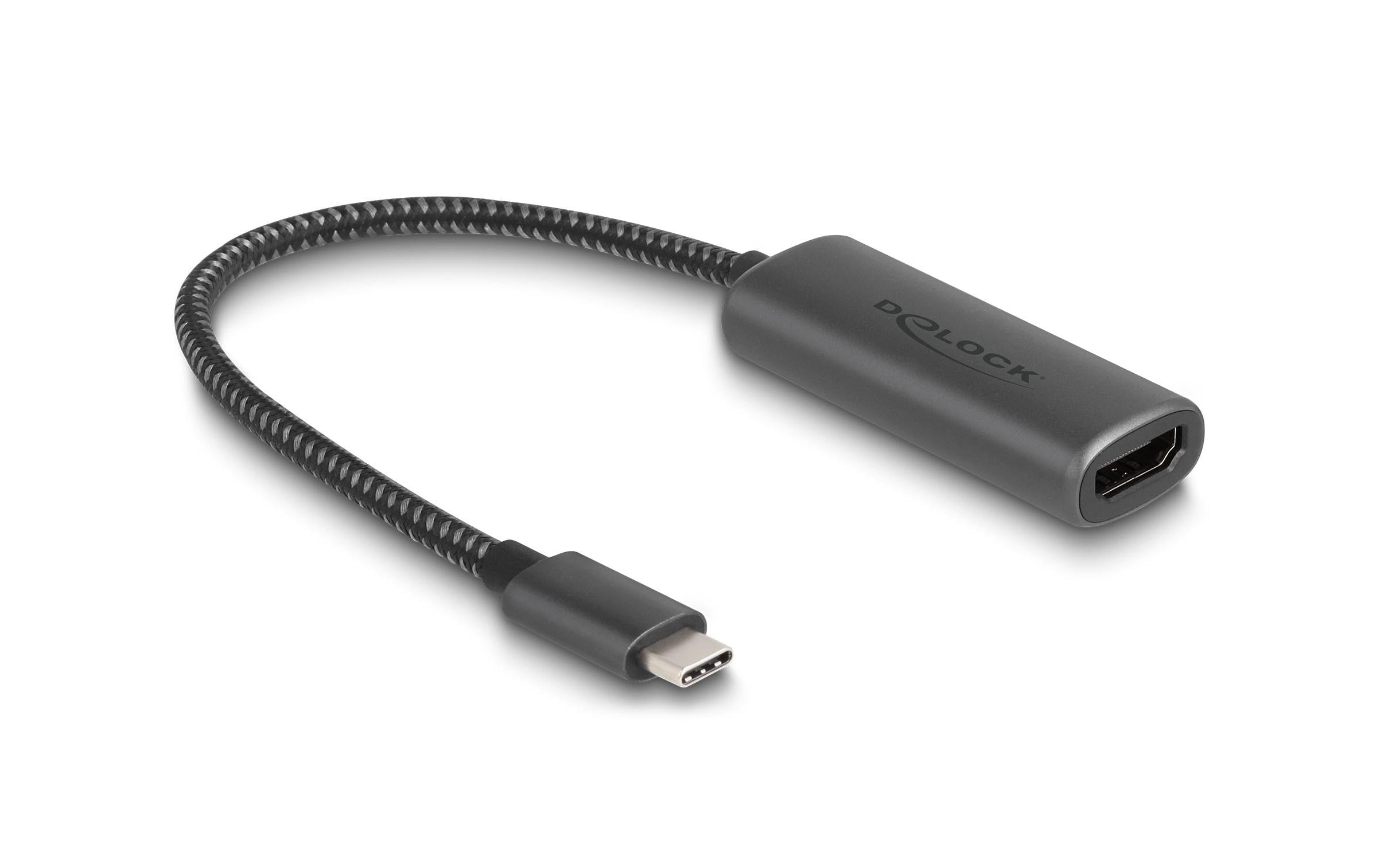 Delock USB Type-C Adapter zu HDMI 8K mit HDR Funktion, Aluminium