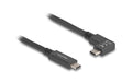 Delock USB 5 Gbps Kabel USB-C zu USB-C 2m Stecker/Stecker, gewinkelt, links/rechts