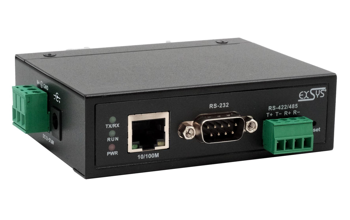 EXSYS EX-61001, Ethernet RS-232/422/485 1-Port Ethernet