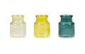 CHALET Deko Flaschen S 3er Set Grösse: 17.5x5.5x7.5, Glas, Grün