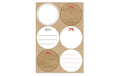 B+C Sticker Blanko natur 11.5x17cm 4er