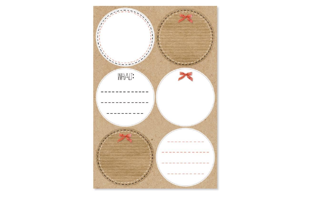B+C Sticker Blanko natur 11.5x17cm 4er
