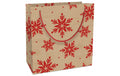 B+C Geschenktasche Recycling Kristalle rot, 20x21x8cm