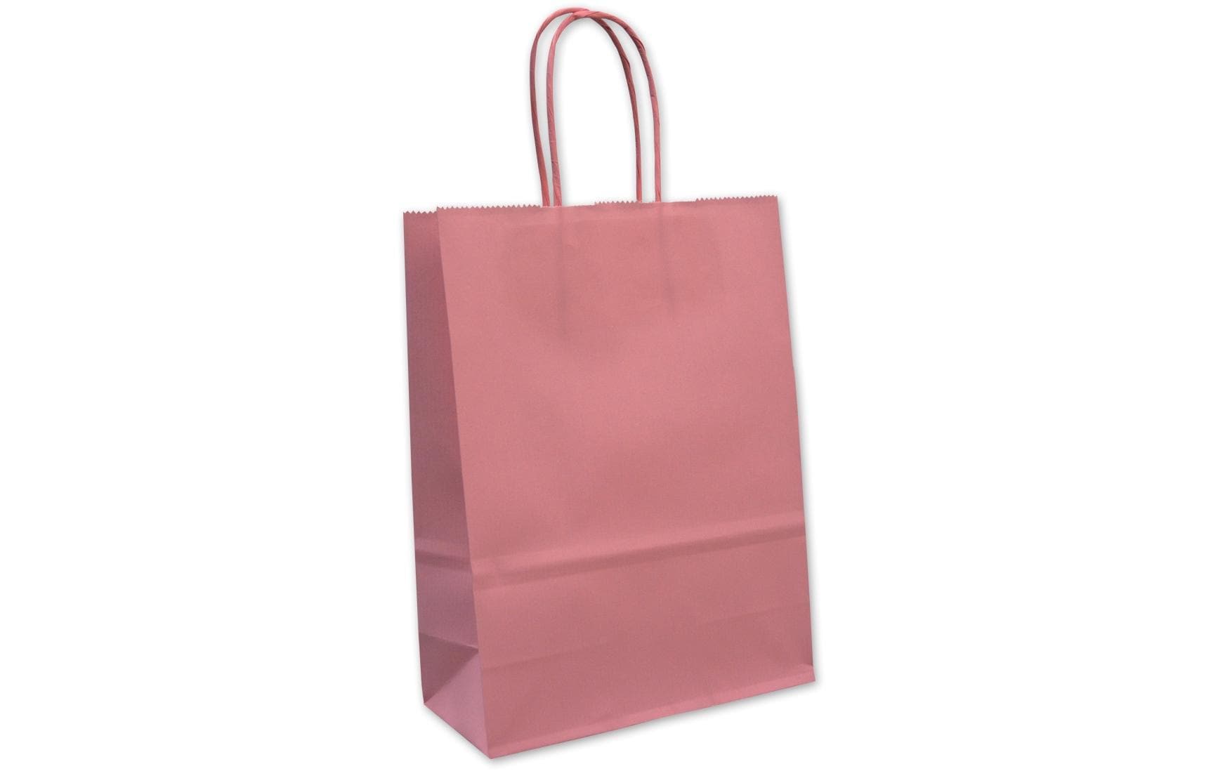 Tragetasche mit Papierkordel, rosa 18 x 8 x 24cm, 25 Stück