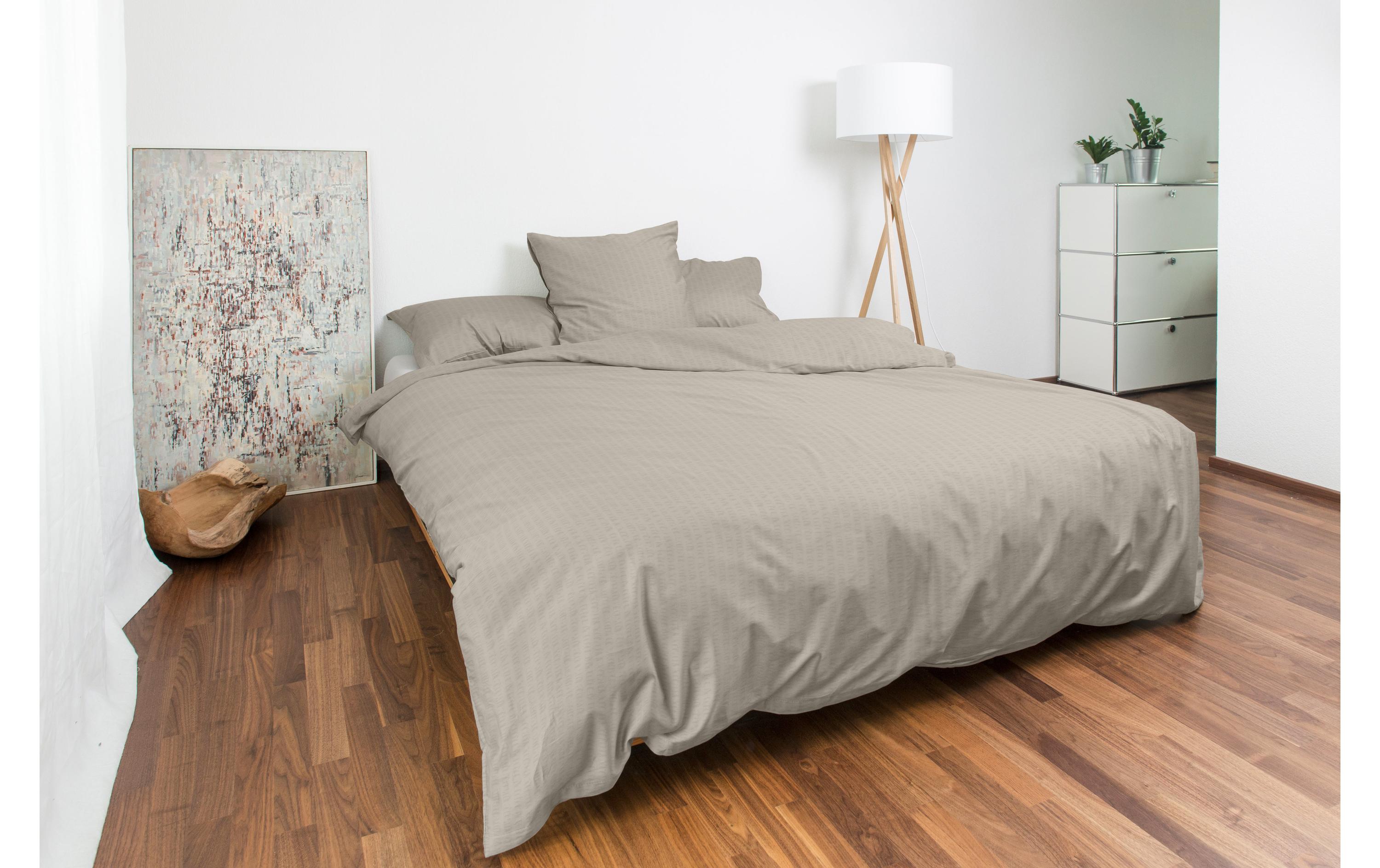 Edi Duvetbezug, Beige, 160x210 cm 100% Baumwolle, RV