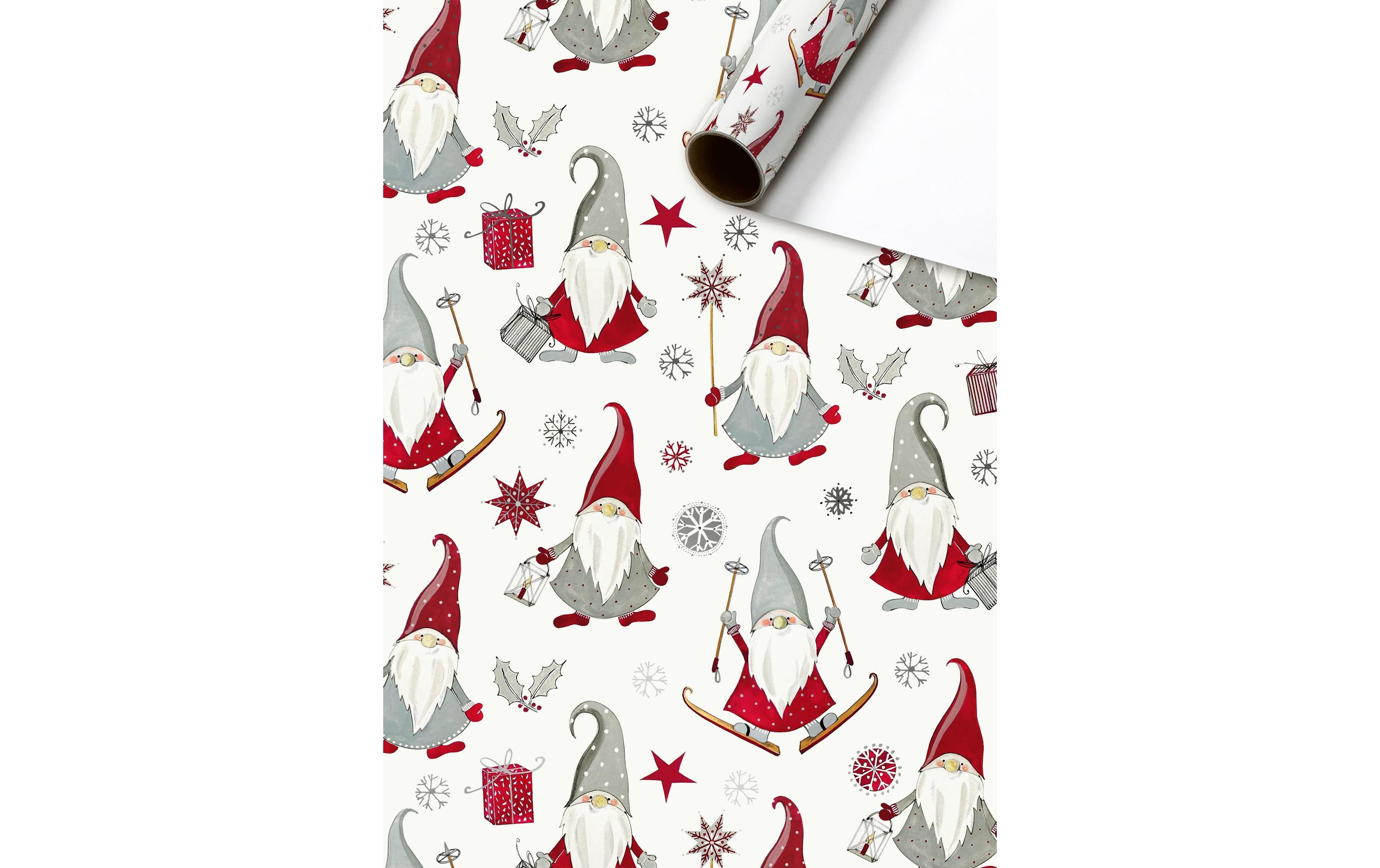 Stewo Geschenkpapier Nisse 70x200cm, rot
