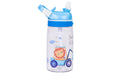 KOOR Flasche Kinder 450ml Auto Blau Tritan+PP+Silikon, 7x7x17cm