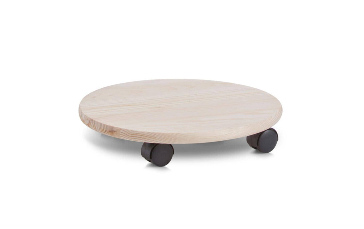 Zeller Pflanzenroller ø 35 cm Kiefernholz Polen, Höhe:7cm,Tragkraft 100kg