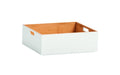 Zeller Aufbewahrungskiste Weiss Bambus aus China, ca. 30 x 27 x 10,5 cm