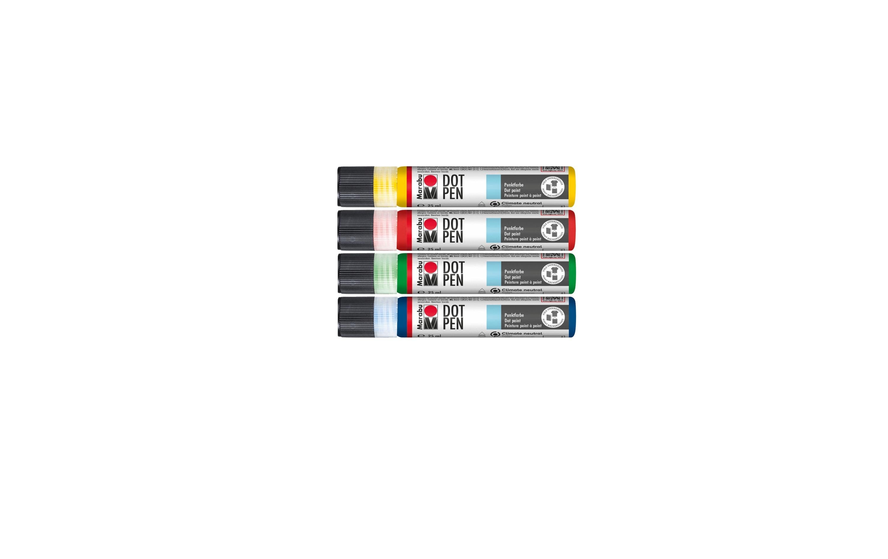 Marabu Dot Pen Set à 4 x 25 ml