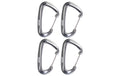 KOOR Karabiner 12kN dark silver 4 Stk. Aluminium, 81x48mm