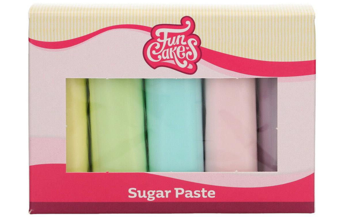 FunCakes Fondant Pastellfarben 5 Rollen (500g)