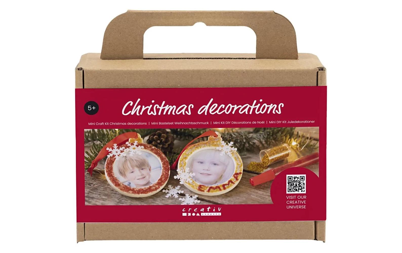 Creativ Company Mini Bastelset Weihnachtskugeln, Bilderrahmen Foto