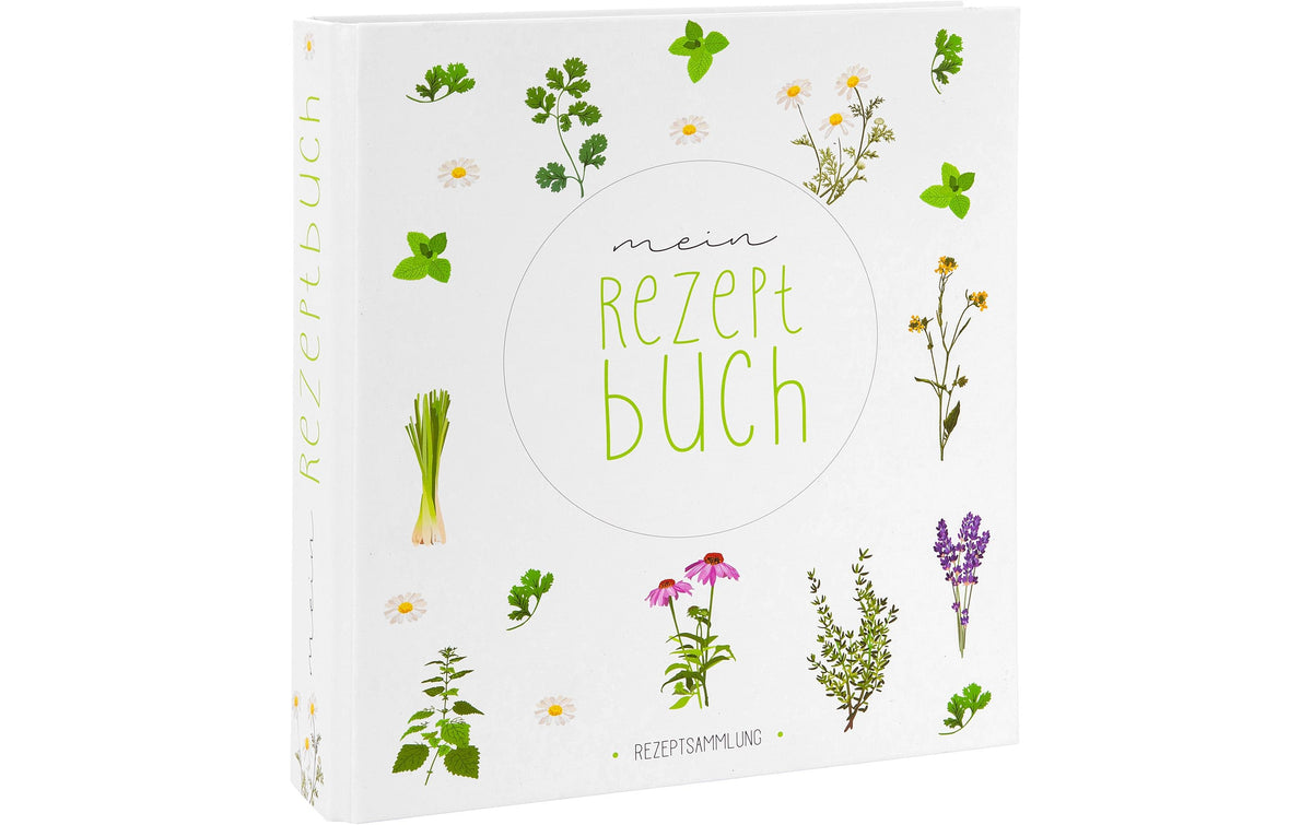 Goldbuch Rezeptordner Wildblumen 22x17.5 cm, 25 Blatt bedruckt, 5cm breit