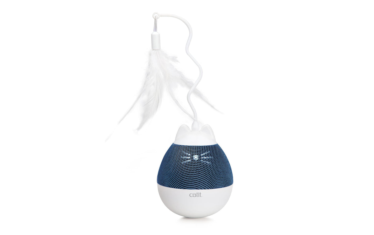 Catit PIXI Spinner Katzenspielzeug weiss, blau