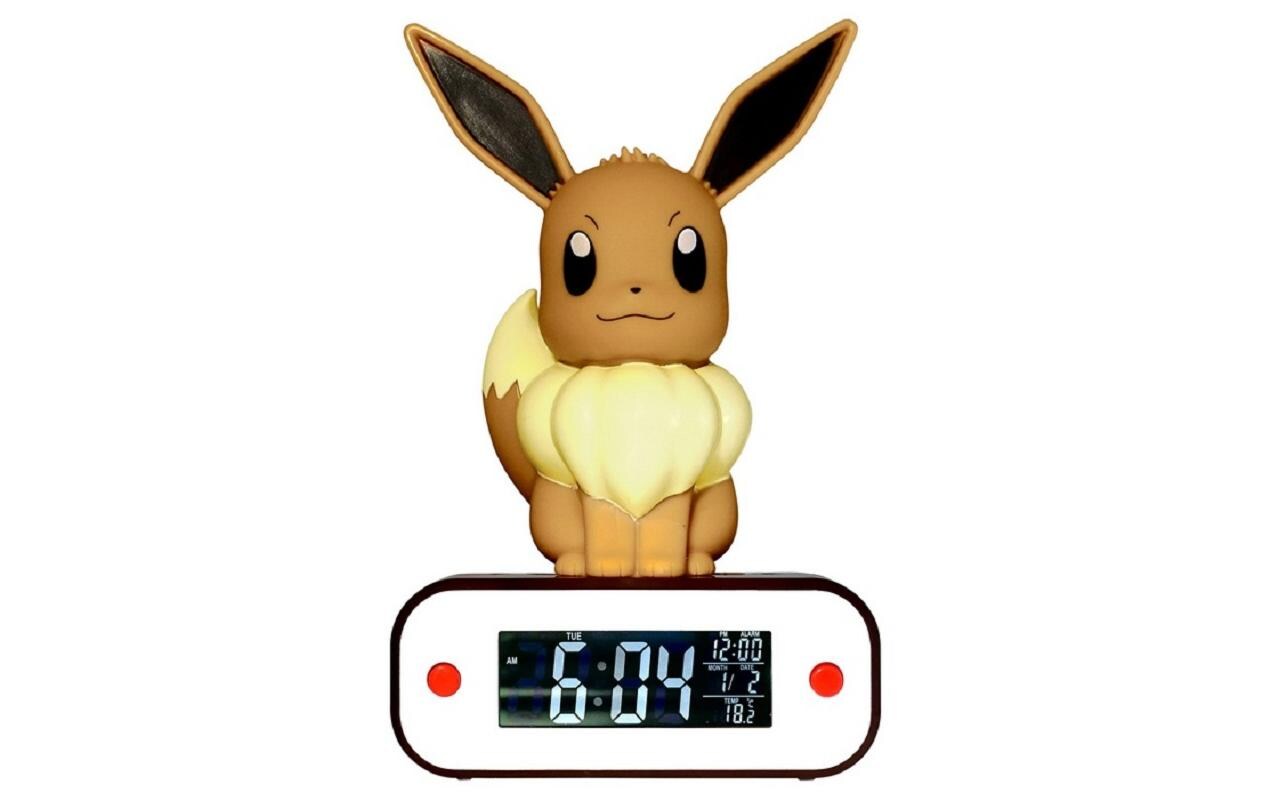 Teknofun Pokémon - Digitaler Wecker Evoli LED-Lampe