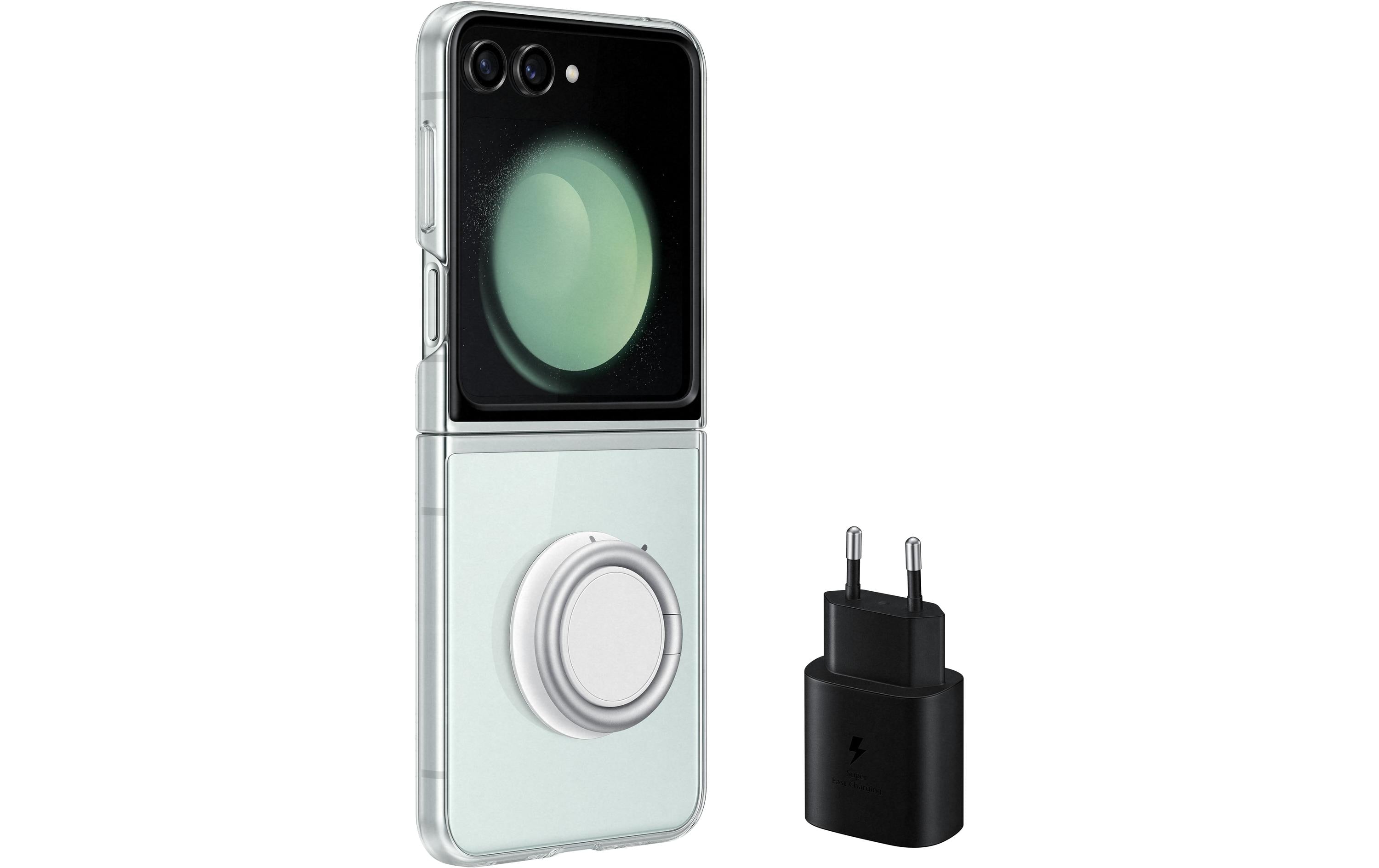 Samsung Flip Clear Gadget Case + 25W PD für Flip 5 inkl. Ladegerät